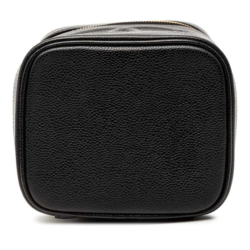 Chanel CC Caviar Vanity Bag Black Leather Very good condition - Inside View