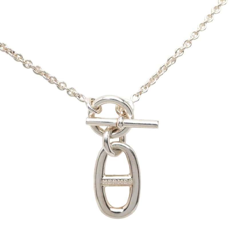Hermès Sterling Silver Chaine d Ancre Pendant Necklace Silver Silver Very good condition - Inside View