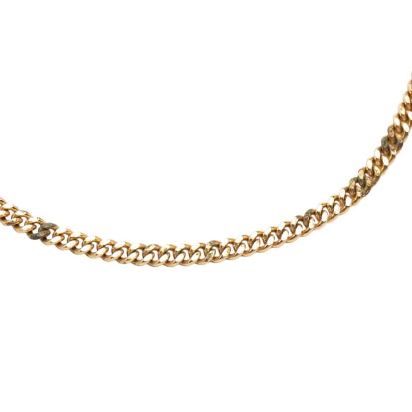 Dior Gold Plated CD Logo Chain Necklace Gold Metal Good condition - Model View