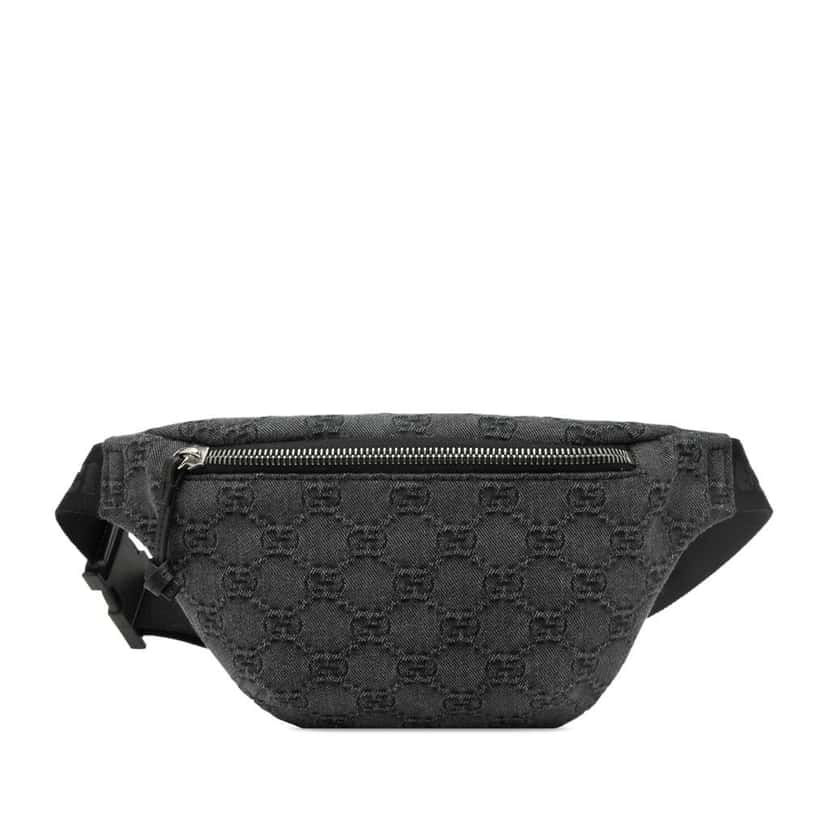 Gucci Kids GG Denim Belt Bag Grey Denim Very good condition - Front View