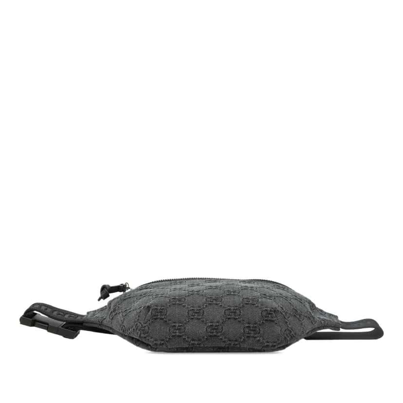 Gucci Kids GG Denim Belt Bag Grey Denim Very good condition - Inside View