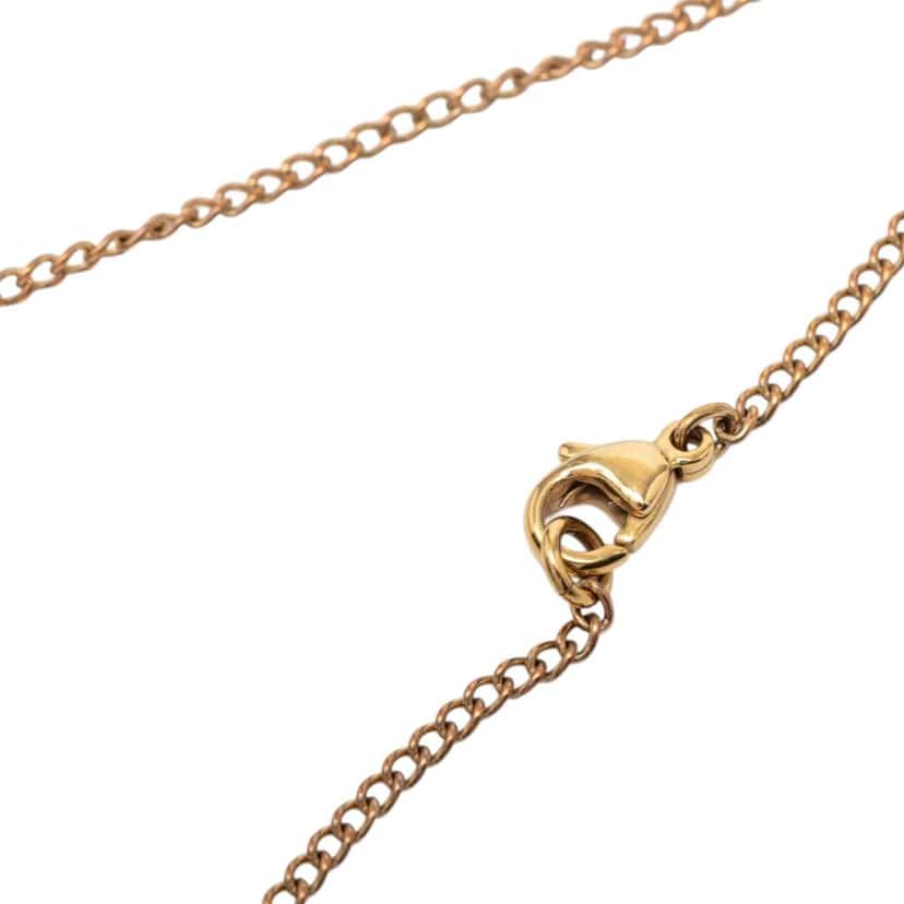 Chanel Gold Plated CC Star Pendant Necklace Gold Metal Very good condition - Model View