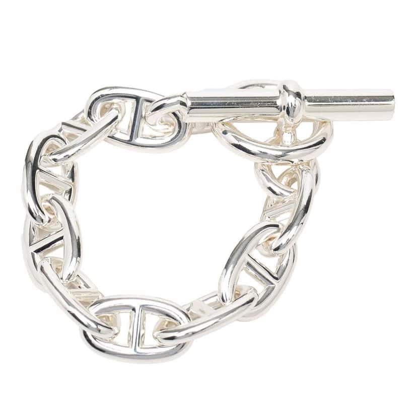 Hermès Sterling Silver Chaine D Ancre Bracelet GM Silver Silver Very good condition - Inside View