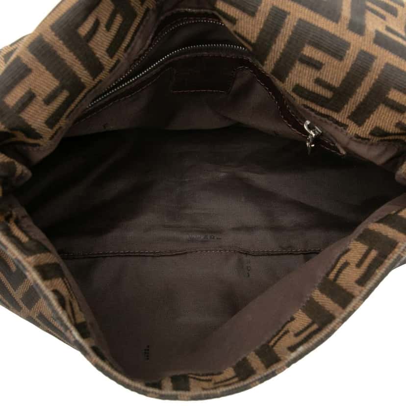 Fendi Zucca Canvas Mamma Forever Brown Canvas Good condition - Model View