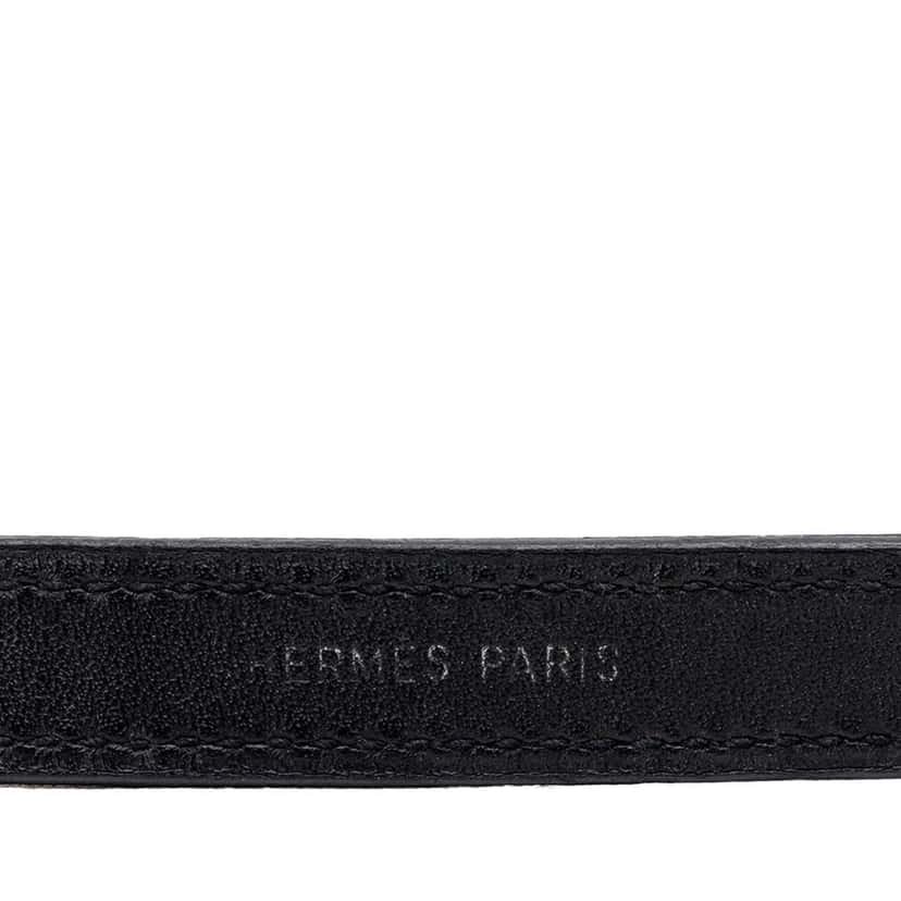 Hermès Swift Clou de Selle Looping Bracelet Black Leather Very good condition - Box View