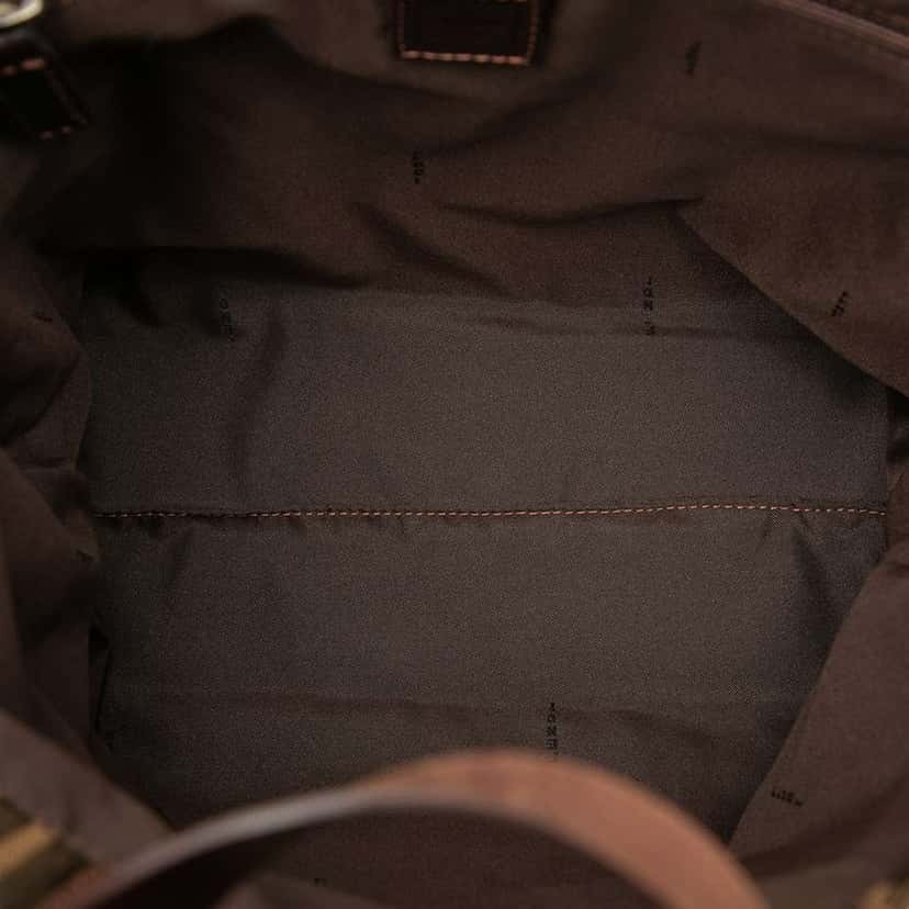 Fendi Zucca Canvas Tote Brown Canvas Very good condition - Model View