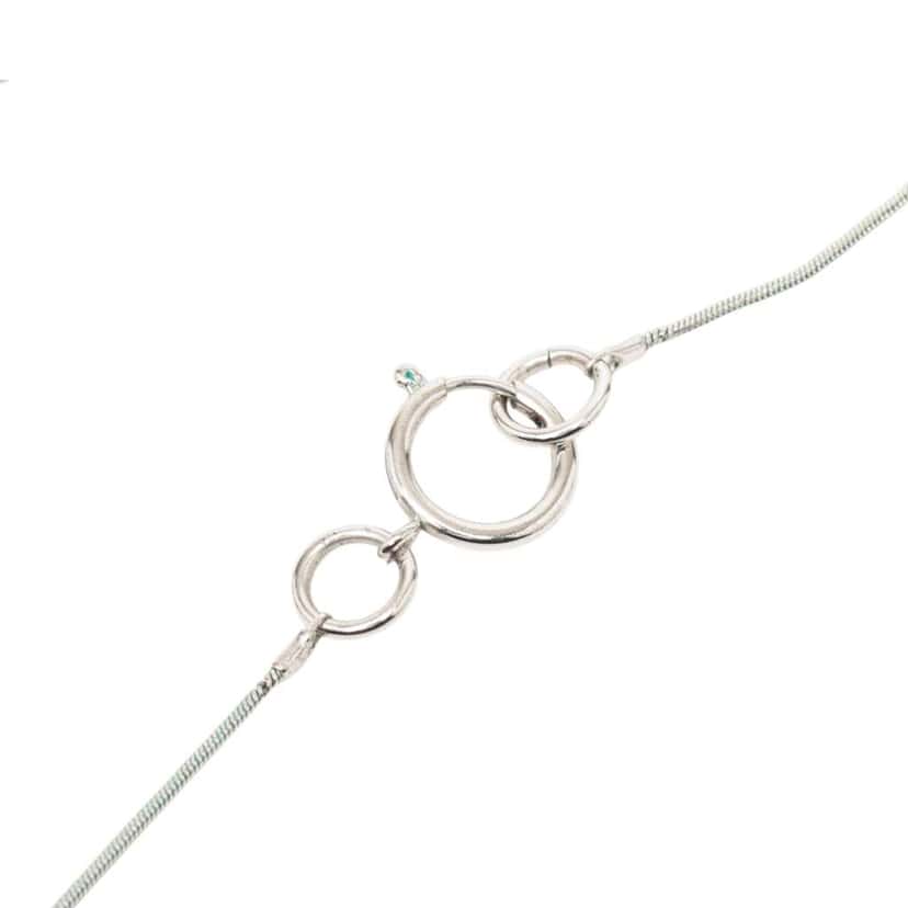 Chanel Silver Plated Mademoiselle Pendant Necklace Silver Metal Very good condition - Model View