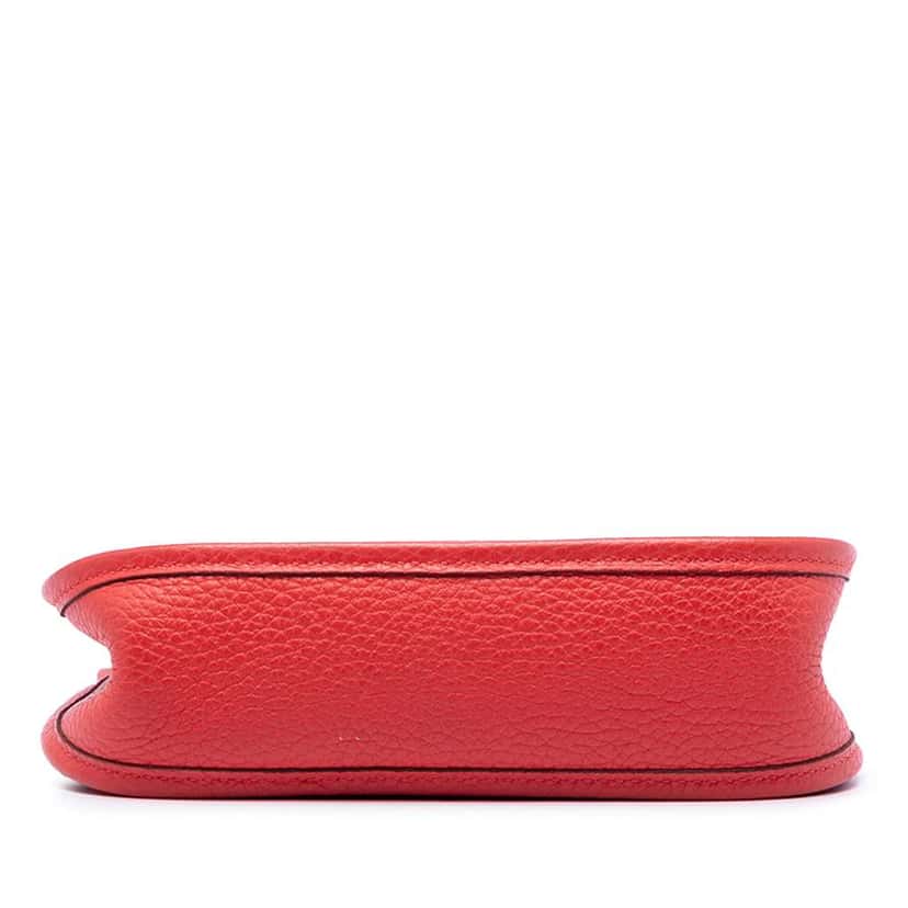 Hermès Clemence Evelyne I TPM Red Leather Very good condition - Inside View