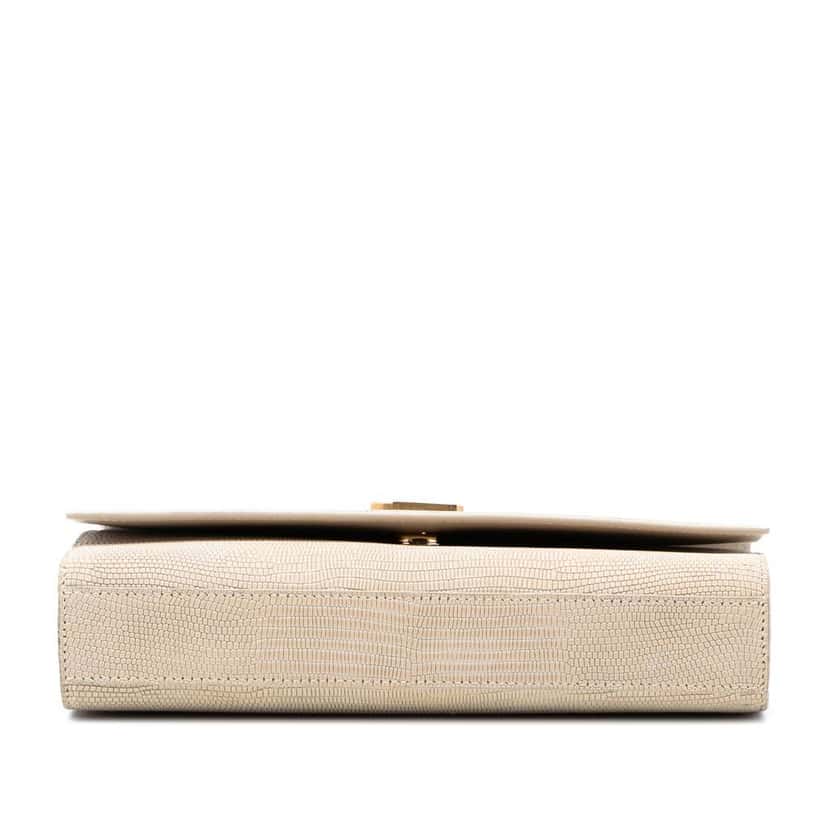 Saint Laurent Medium Embossed Nubuck Monogram Kate Crossbody Brown Leather Very good condition - Inside View