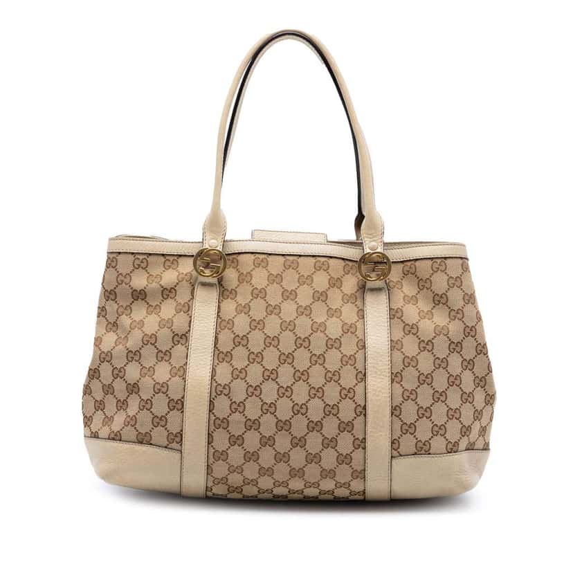 Gucci GG Canvas Miss GG Tote Beige Canvas Very good condition - Front View