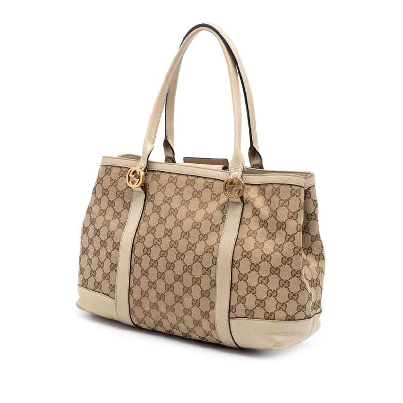 Gucci GG Canvas Miss GG Tote Beige Canvas Very good condition - Back View