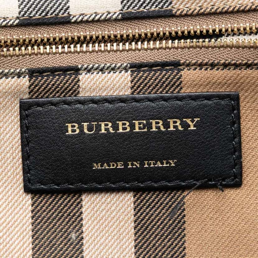 Burberry Medium Leather Milverton Satchel Black Leather Very good condition - Box View