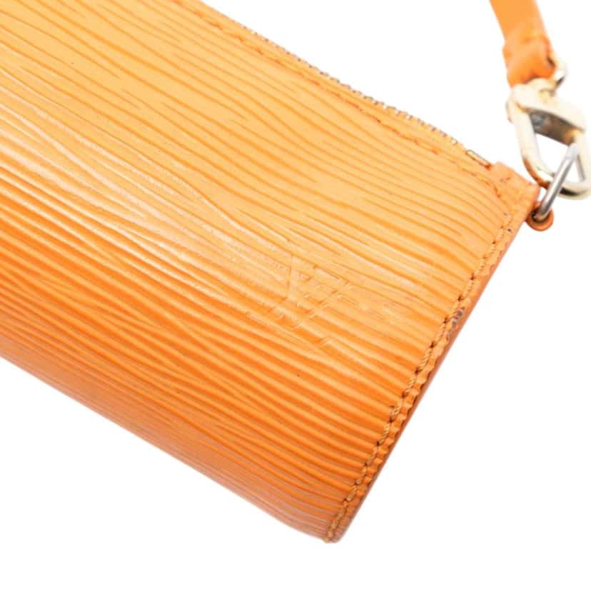 Louis Vuitton Epi Pochette Papillon Orange Leather Very good condition - Box View