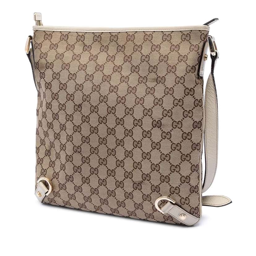 Gucci GG Canvas Abbey D Ring Crossbody Beige Canvas Very good condition - Back View