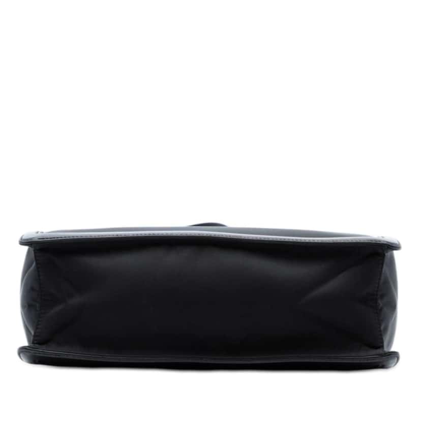 Prada Leather Trimmed Tessuto Tote Black Very good condition - Inside View