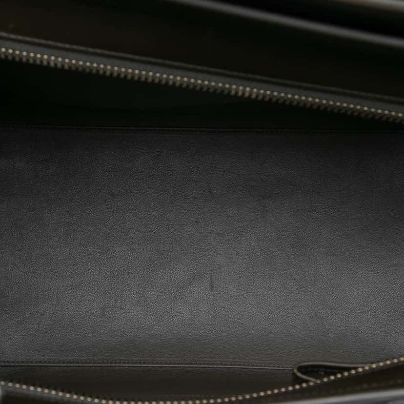 Celine Mini Tricolor Nubuck and Smooth Calfskin Luggage Tote Yellow Leather Very good condition - Model View