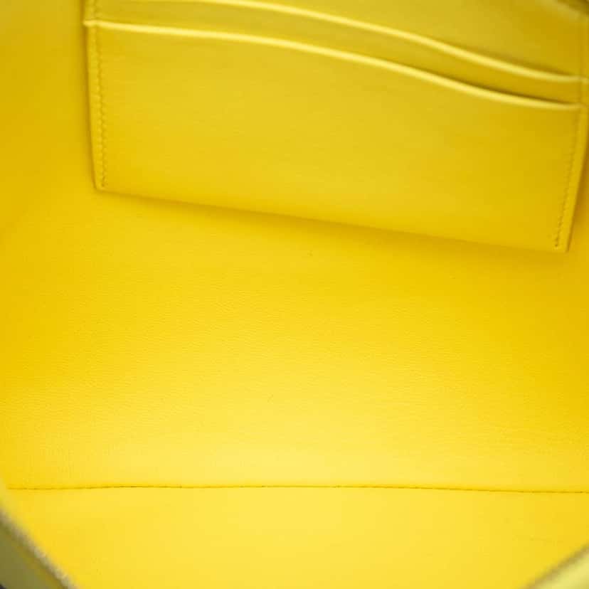 Celine Bicolor Leather Solo Clutch Yellow Leather Very good condition - Model View