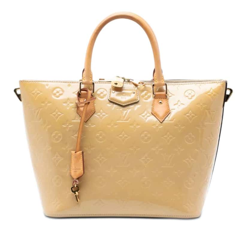 Louis Vuitton Monogram Vernis Montebello MM Beige Leather Very good condition - Front View