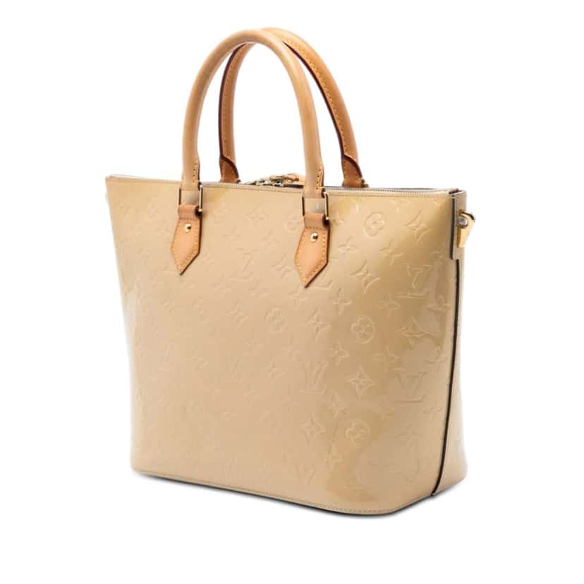 Louis Vuitton Monogram Vernis Montebello MM Beige Leather Very good condition - Back View