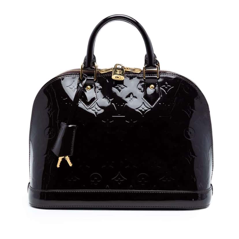 Louis Vuitton Monogram Vernis Alma PM Purple Leather Very good condition - Front View