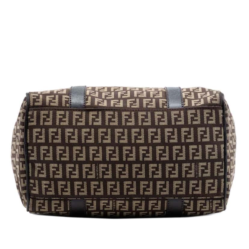 Fendi Zucchino Canvas Forever Boston Bag Brown Canvas Very good condition - Inside View