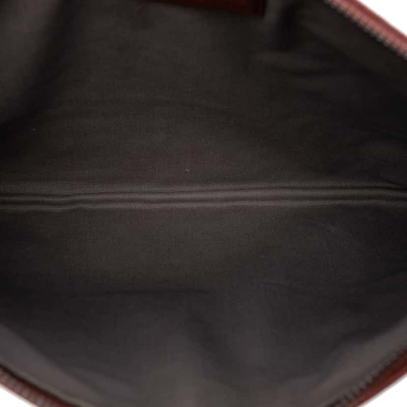 Bottega Veneta Tricolor Nappa Intrecciato Clutch Red Leather Very good condition - Model View