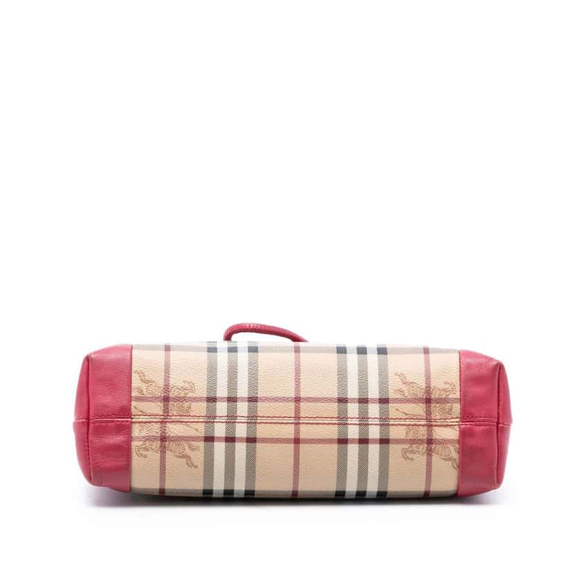 Burberry Haymarket Check Coated Canvas Leah Crossbody Beige Canvas Very good condition - Inside View