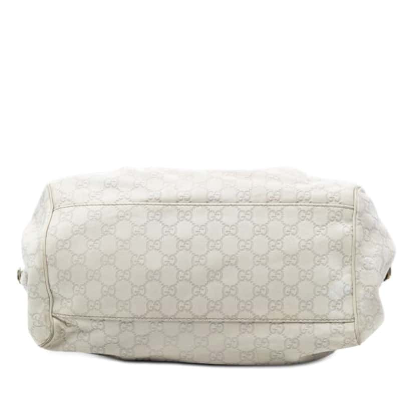Gucci Guccissima Sukey Satchel White Leather Very good condition - Inside View