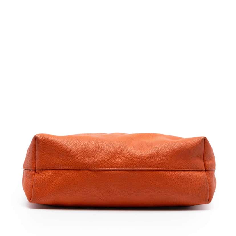 Prada Vitello Daino Open Convertible Tote Orange Leather Good condition - Inside View