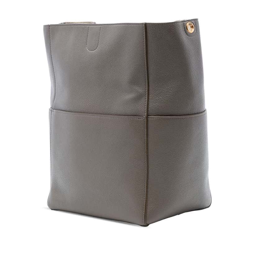 Celine Medium Leather Seau Sangle Bucket Bag Brown Leather Very good condition - Back View