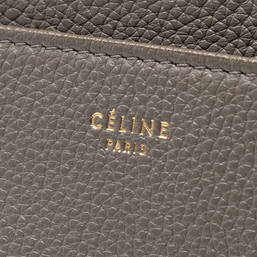 Celine Medium Leather Seau Sangle Bucket Bag Brown Leather Very good condition - Box View