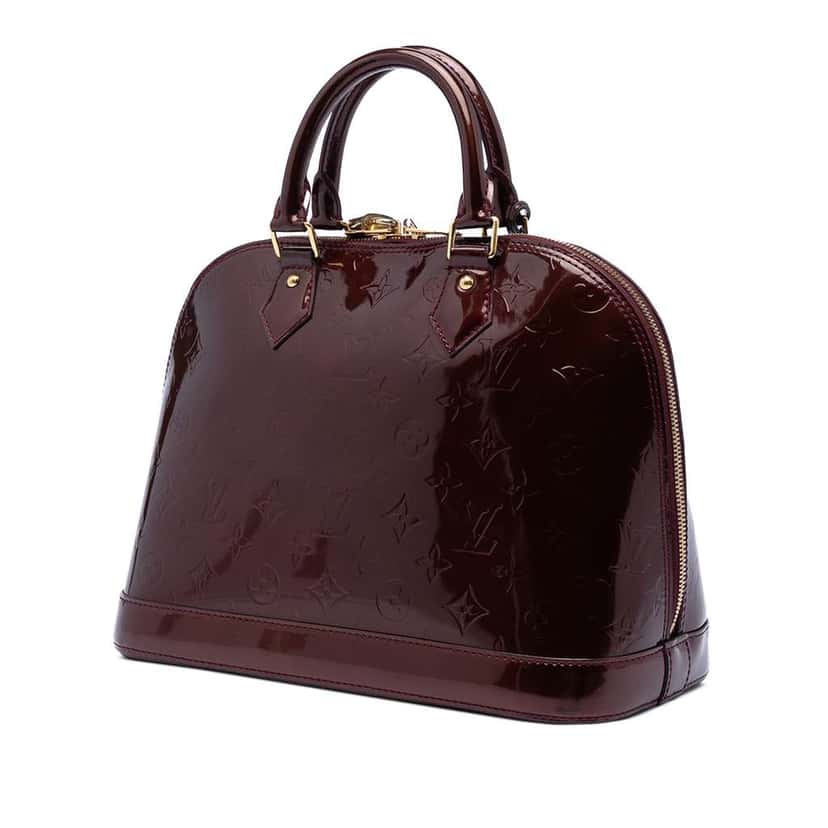 Louis Vuitton Monogram Vernis Alma PM Red Leather Very good condition - Back View