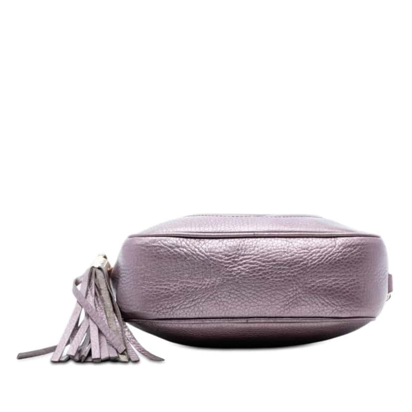 Gucci Metallic Leather Soho Disco Crossbody Purple Leather Very good condition - Inside View