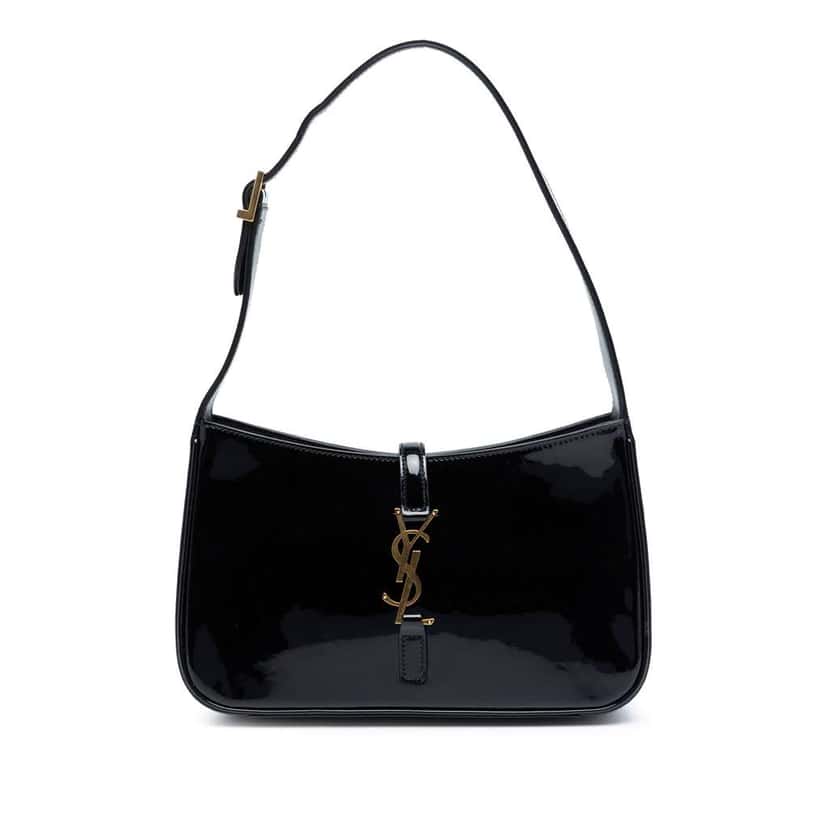 Saint Laurent Patent  Le 5 a 7 Black Leather Very good condition - Front View