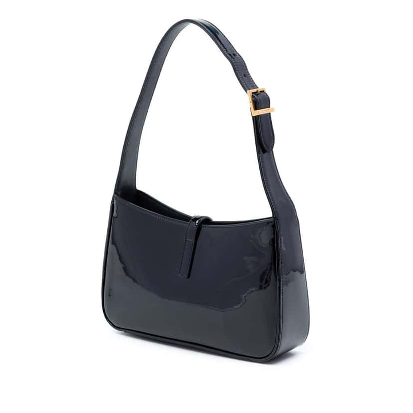 Saint Laurent Patent  Le 5 a 7 Black Leather Very good condition - Back View