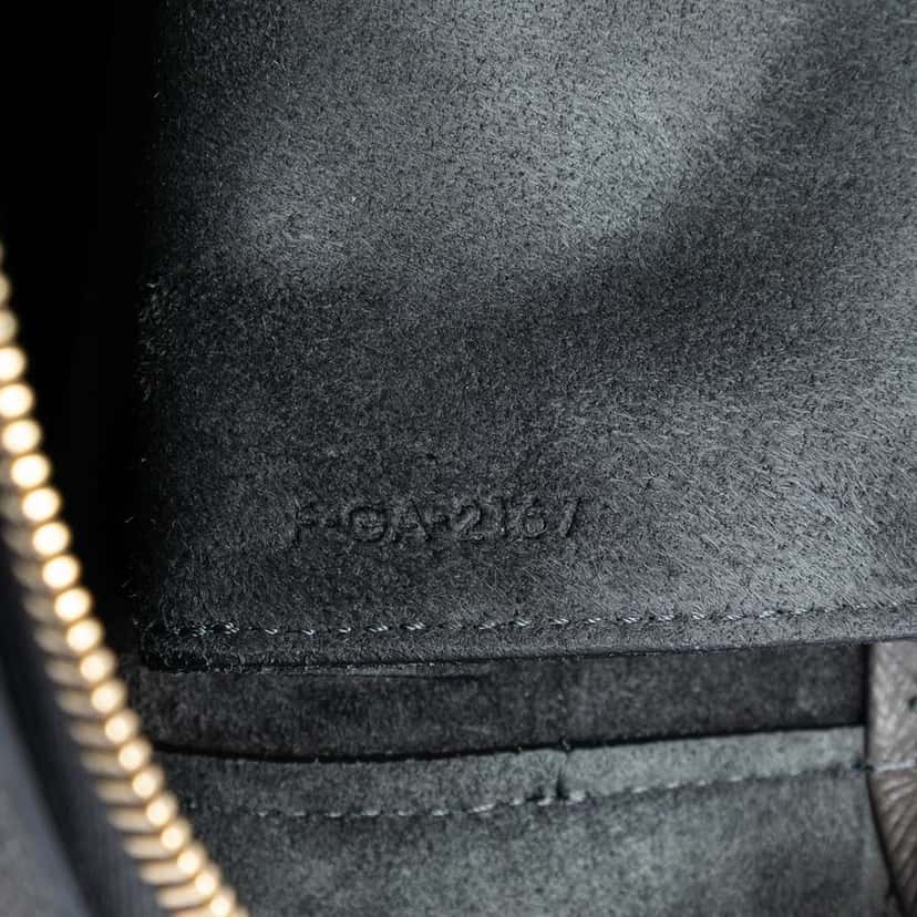 Celine Micro Grained Calfskin Belt Bag Grey Leather Very good condition - Box View