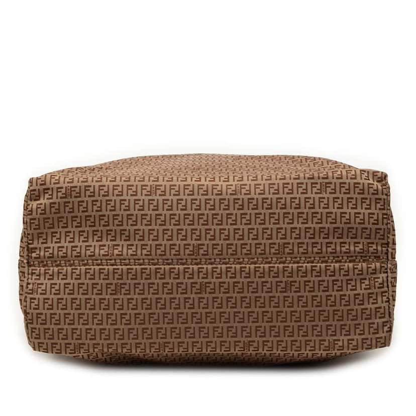 Fendi Micro Zucchino Nylon Tote Beige Very good condition - Inside View