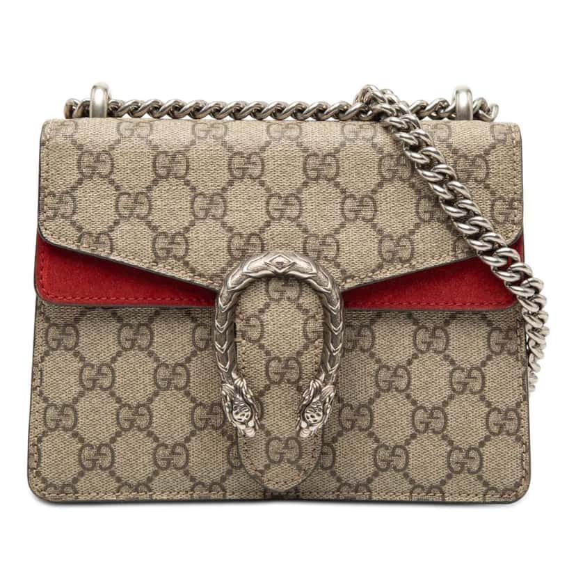 Gucci Small GG Supreme Dionysus Crossbody Beige Very good condition - Front View