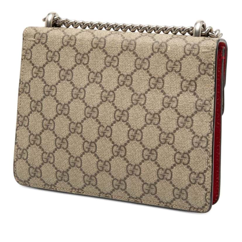 Gucci Small GG Supreme Dionysus Crossbody Beige Very good condition - Back View
