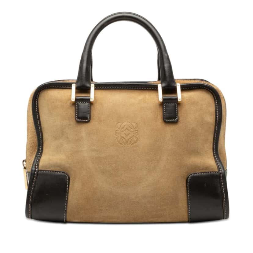Loewe Suede Amazona 28 Brown Leather Good condition - Front View