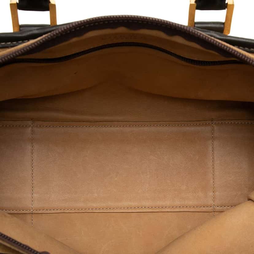 Loewe Suede Amazona 28 Brown Leather Good condition - Model View