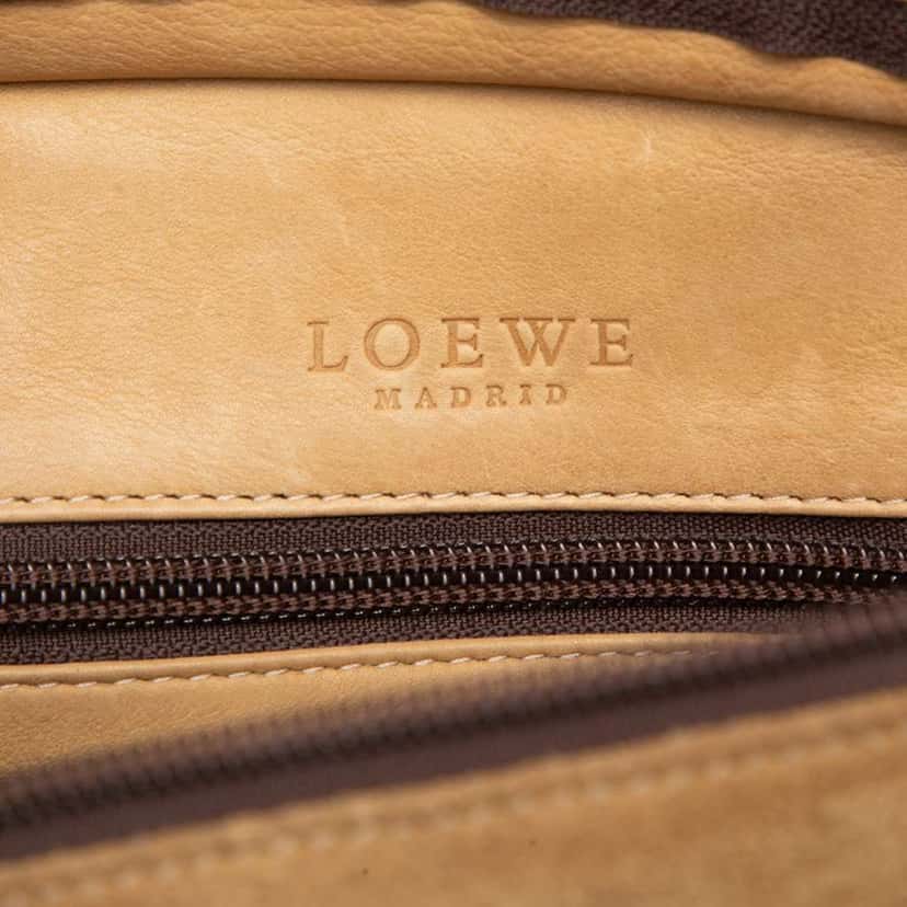 Loewe Suede Amazona 28 Brown Leather Good condition - Box View