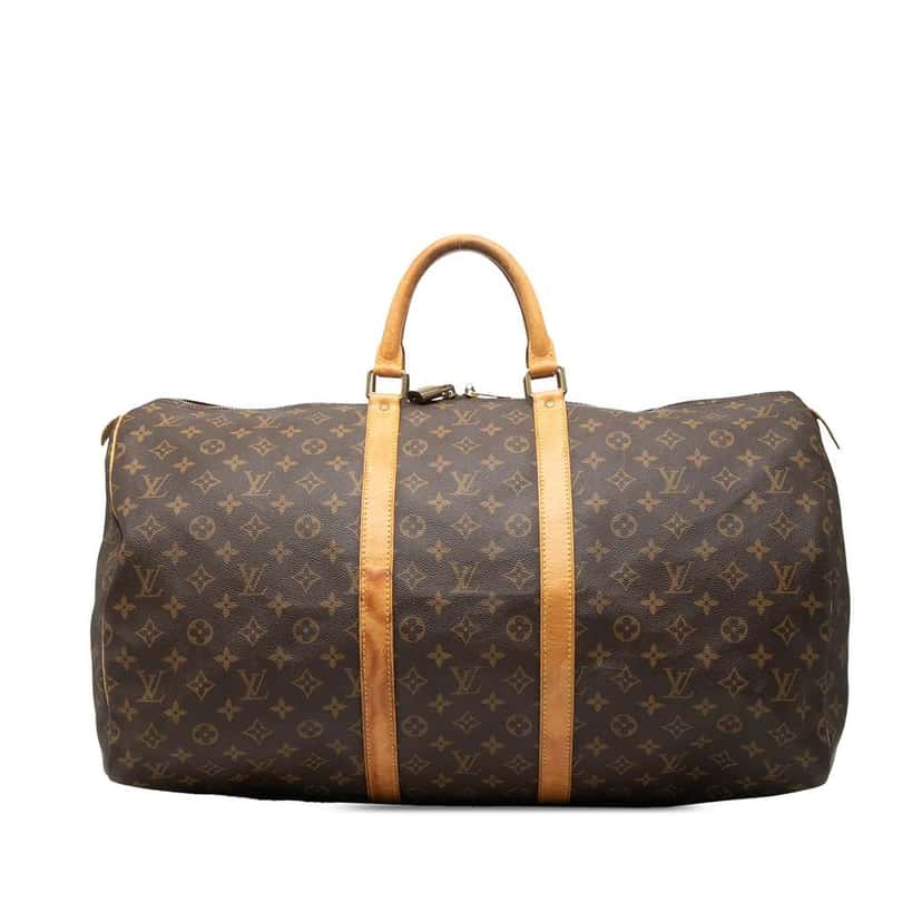 Louis Vuitton Monogram Keepall 55 Brown Good condition - Front View
