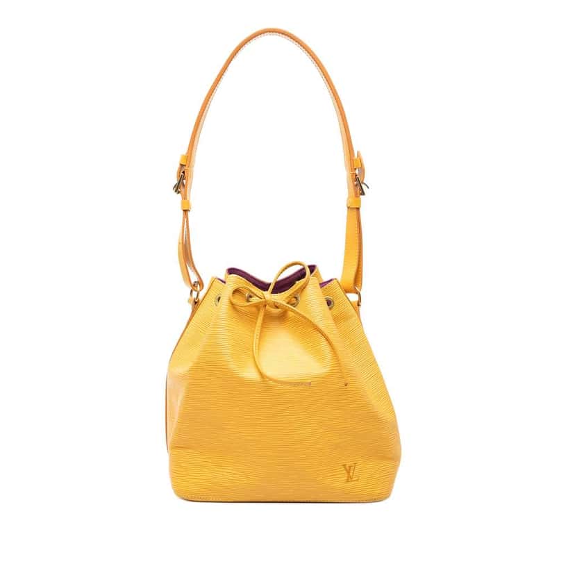 Louis Vuitton Epi Petit Noe Yellow Leather Very good condition - Front View