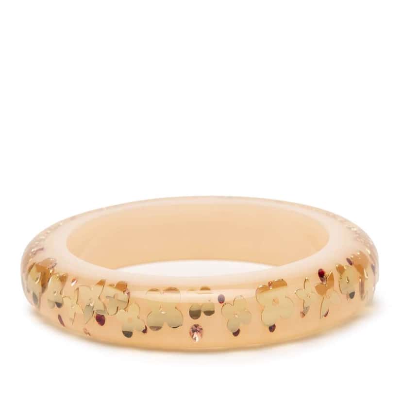 Louis Vuitton Wide Monogram Resin Inclusion Bangle Beige Very good condition - Inside View