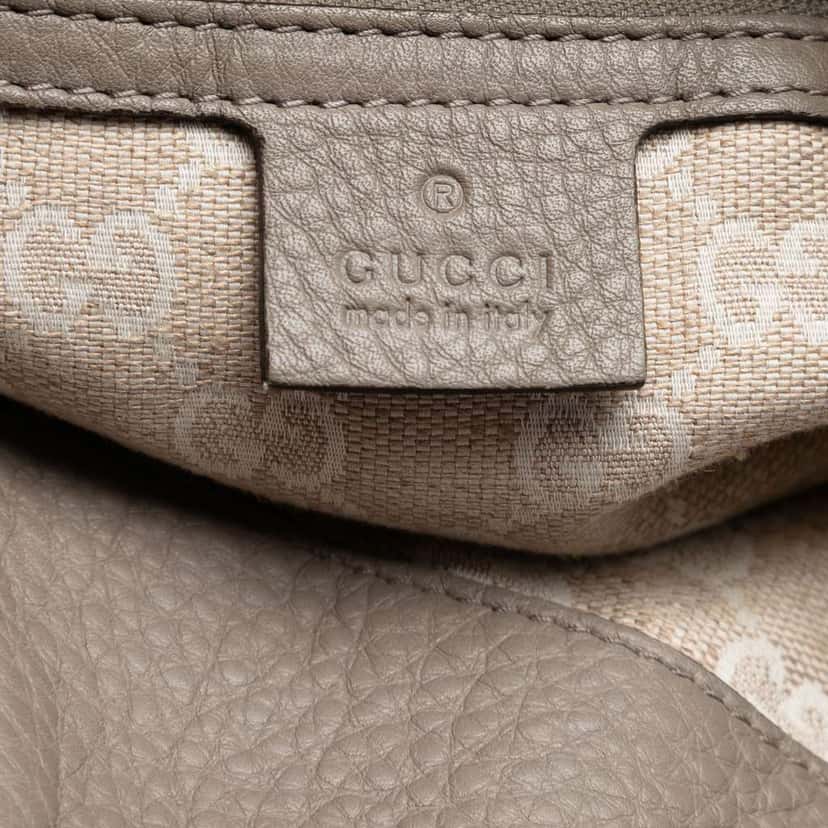 Gucci Calfskin Bamboo Diana Satchel Grey Leather Very good condition - Box View