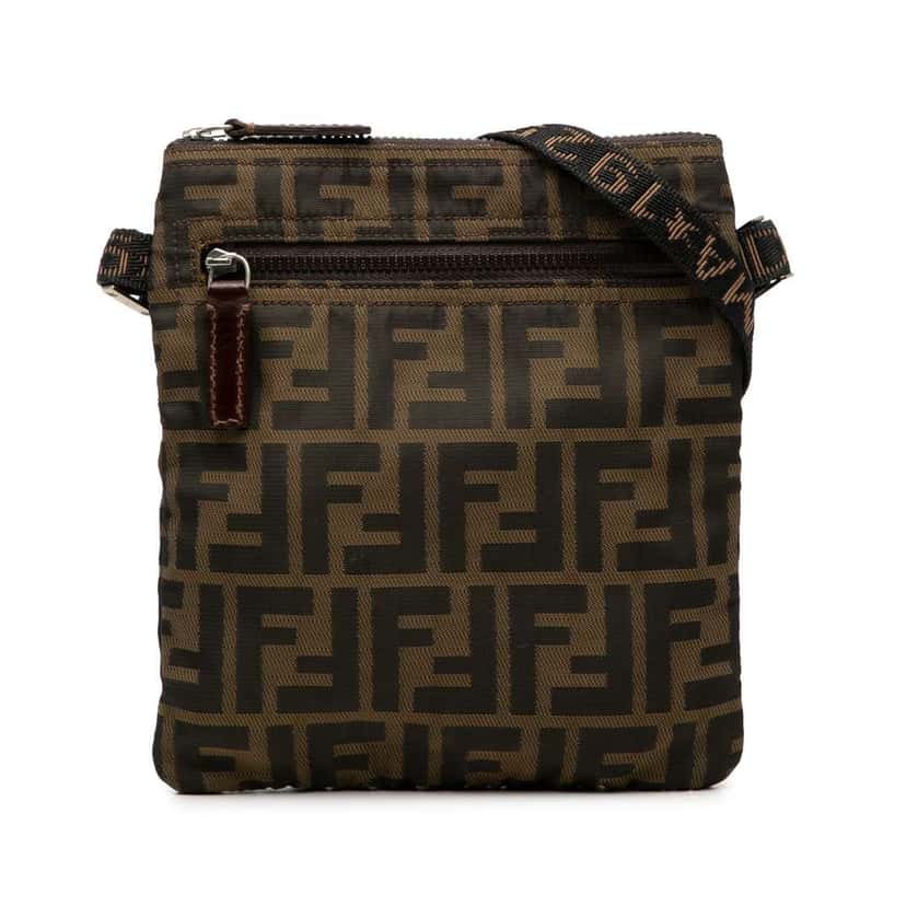 Fendi Zucca Canvas Crossbody Brown Canvas Very good condition - Front View