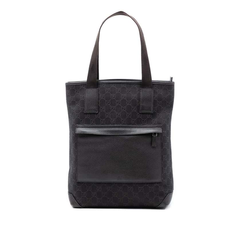 Gucci GG Denim Tote Brown Denim Very good condition - Front View