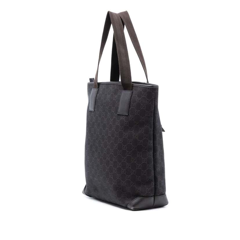 Gucci GG Denim Tote Brown Denim Very good condition - Back View