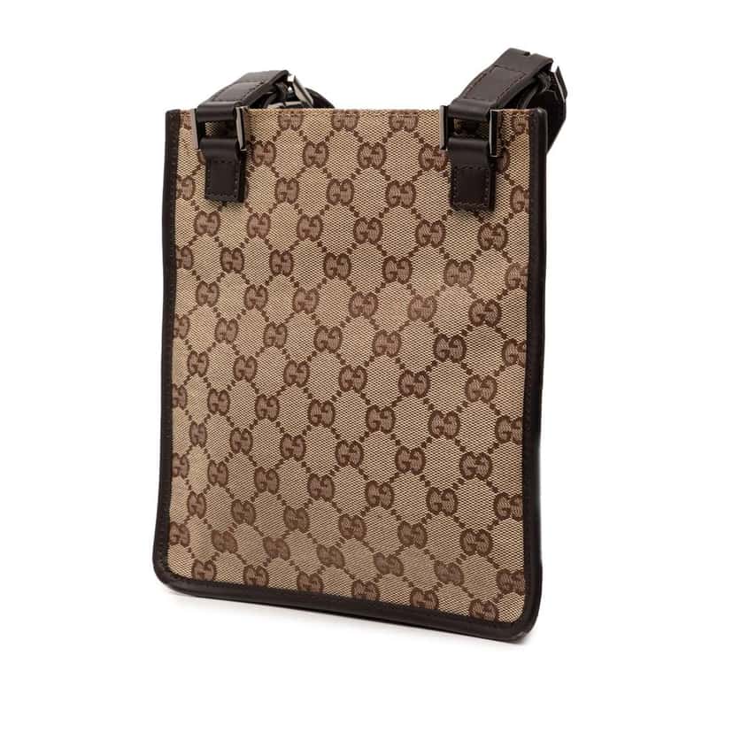 Gucci GG Canvas Crossbody Beige Canvas Very good condition - Back View